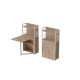Стол книжка с этажеркой Практик 1 Ferrum-decor 1200x640x990 Белый металл ДСП Дуб Сан-Марино 16 мм (FRD-104619) - фото 2