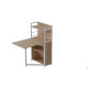 Стол книжка с этажеркой Практик 1 Ferrum-decor 1200x640x990 Белый металл ДСП Дуб Сан-Марино 16 мм (FRD-104619) - фото 4
