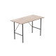 Стіл письмовий Line Тайм Ferrum-decor 75x120x50 Чорний метал ДСП Дуб Сан-Марино 16 мм (FRD-104879) - фото 5