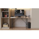 Стіл письмовий Line Тайм Ferrum-decor 75x120x50 Чорний метал ДСП Дуб Сан-Марино 16 мм (FRD-104879) - фото 2