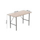 Стіл письмовий Line Тайм Ferrum-decor 75x120x50 Чорний метал ДСП Дуб Сан-Марино 16 мм (FRD-104879) - фото 4