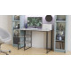 Стол письменный Кевин Ferrum-decor 75x120x60 Черный металл ДСП Бетон 16 мм (FRD-106549) - фото 4