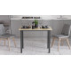 Стіл універсальний Knap Ferrum-decor 75x120x60 Чорний метал ДСП Дуб Сонома 16 мм (FRD-106349) - фото 2