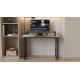 Стол письменный Кнап 2 Ferrum-decor 75x100x60 Черный металл ДСП Дуб Сонома 16 мм (FRD-106389) - фото 3
