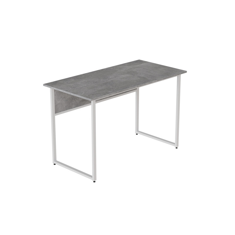 Стіл письмовий Коді Ferrum-decor 75x120x60 Білий метал ДСП Бетон 32 мм (FRD-106589)