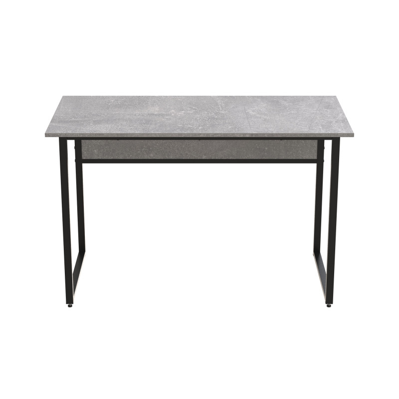 Стол письменный Коди Ferrum-decor 75x100x60 Черный металл ДСП Бетон 16 мм (FRD-106579)