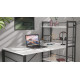 Письменный стол Ferrum-decor Серии Конект c этажеркой 75x120x600 черный ДСП Белое 16мм (FRD-104219) - фото 5