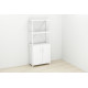 Етажерка 3/60 Ferrum-decor Серії Конект із тумбою 144x60x28 Білий ДСП Біле (FRD-104449) - фото 2