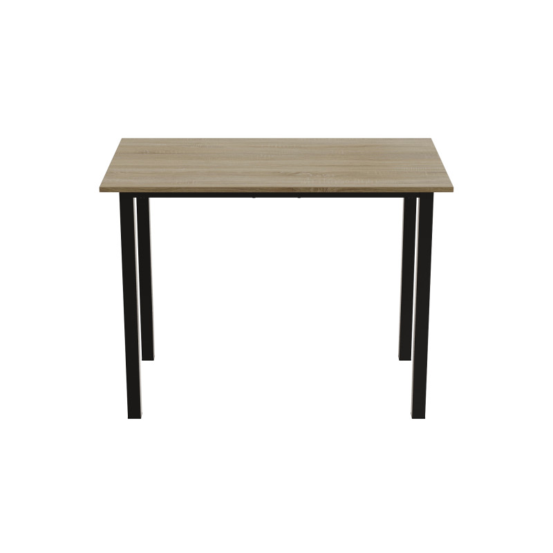Стіл універсальний Knap Ferrum-decor 75x120x60 Чорний метал ДСП Дуб Сонома 16 мм (FRD-106349)