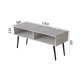 Тумба під ТВ Невада Ferrum-decor 45x100x38 Чорний метал ДСП Бетон 16 мм (FRD-106719) - фото 4