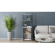 Стол-тумба трансформер Смарт 3/1 с этажеркой Ferrum-decor 1430x1450x500 Черный металл ДСП Белое 16 мм (FRD-105109) - фото 11