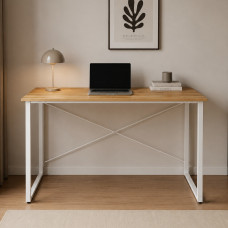 Компьютерный стол Ferrum-decor Дейв 75x100x60 белый ДСП Дуб Артизан 16мм (FRD-107025)
