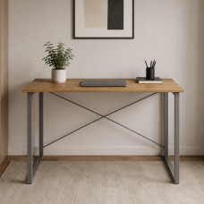 Компьютерный стол Ferrum-decor Дейв 75x100x60 серый ДСП Дуб Артизан 16мм (FRD-107027)