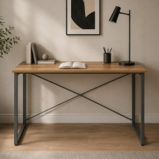 Компьютерный стол Ferrum-decor Дейв 75x100x60 серый ДСП Дуб Артизан 32мм (FRD-107028)