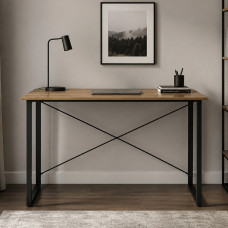 Компьютерный стол Ferrum-decor Дейв 75x100x60 черный ДСП Дуб Артизан 16мм (FRD-107029)