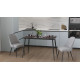 Стіл кухонний розкладний Данді на конусних ногах Ferrum-decor 75x120(160)x60 Чорний метал ДСП Сосна Кембра 16 мм (FRD-106770) - фото 6