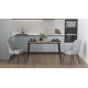 Стіл кухонний розкладний Данді на конусних ногах Ferrum-decor 75x120(160)x70 Чорний метал ДСП Дуб Сонома 16 мм (FRD-106780) - фото 11
