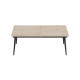 Стол трансформер журнальный Dandi Small Ferrum-decor 45x120(160)x60 Черный металл ДСП Дуб Сан-Марино 16 мм (FRD-106790) - фото 10