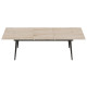 Стол трансформер журнальный Dandi Small Ferrum-decor 45x120(160)x60 Черный металл ДСП Дуб Сан-Марино 16 мм (FRD-106790) - фото 6