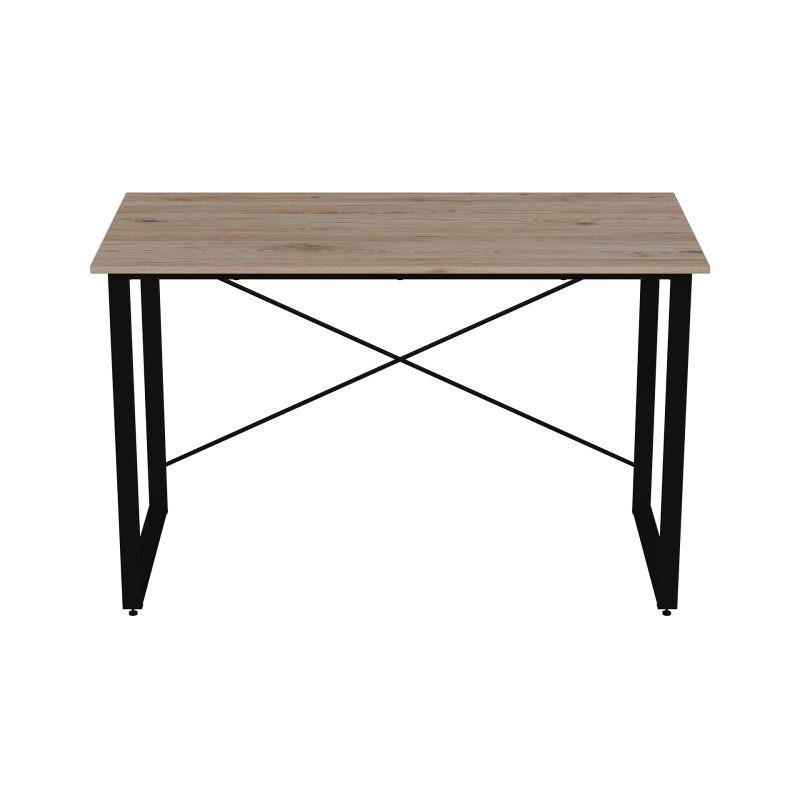 Стол письменный Дейв Ferrum-decor 75x100x60 Черный металл ДСП Дуб Сан-Марино 32 мм (FRD-106470)