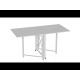 Стіл-книга трансформер Оріон 2 Ferrum-decor 750x1520x730 Білий метал ДСП Біле 16 мм (FRD-104590) - фото 9