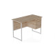 Компьютерный стол Ferrum-decor Гарри 75x140x70 белый ДСП Дуб Сан-Марино 16мм (FRD-101014) - фото 2