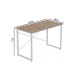 Компьютерный стол Ferrum-decor Дейв 75x140x60 белый ДСП Дуб Сан-Марино 32мм (FRD-102164) - фото 4