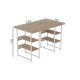 Компьютерный стол Ferrum-decor Карэн 75x120x70 белый ДСП Дуб Сан-Марино 32мм (FRD-102284) - фото 4