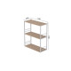 Книжная полка универсальная Ferrum-decor Стим 2 74x63x26 белый ДСП Дуб Сан-Марино 16мм (FRD-104110) - фото 4