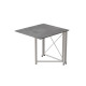 Стол-книжка трансформер Орион 1 Ferrum-decor 750x810x730 Белый металл ДСП Бетон 16 мм (FRD-104610) - фото 7