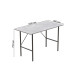 Стіл письмовий LINE Тайм Ferrum-decor 75x100x50 Чорний метал ДСП Бетон 16 мм (FRD-104870) - фото 2