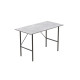 Стіл письмовий LINE Тайм Ferrum-decor 75x100x50 Чорний метал ДСП Бетон 16 мм (FRD-104870) - фото 5