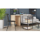 Стол-тумба трансформер Смарт 3/1 с этажеркой Ferrum-decor 1430x1450x500 Черный металл ДСП Дуб Сан-Марино 16 мм (FRD-105110) - фото 5