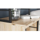 Стол-тумба трансформер Смарт 3/1 с этажеркой Ferrum-decor 1430x1450x500 Черный металл ДСП Дуб Сан-Марино 16 мм (FRD-105110) - фото 10