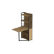 Стіл книжка з етажеркою Практик 2 Ferrum-decor 1555x640x990 Чорний метал ДСП Дуб Артизан 16 мм (FRD-104630) - фото 3
