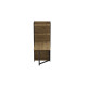 Стіл книжка з етажеркою Практик 2 Ferrum-decor 1555x640x990 Чорний метал ДСП Дуб Артизан 16 мм (FRD-104630) - фото 5
