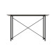 Стол письменный Line Лайт Ferrum-decor 75x120x50 Черный металл ДСП Белое 16 мм (FRD-104850) - фото 3