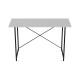 Стол письменный Line Лайт Ferrum-decor 75x120x50 Черный металл ДСП Белое 16 мм (FRD-104850) - фото 4