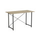 Стіл письмовий Line Лайт Ferrum-decor 75x120x60 Чорний метал ДСП Дуб Сонома 16 мм (FRD-104860) - фото 5