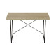 Стіл письмовий Line Лайт Ferrum-decor 75x120x60 Чорний метал ДСП Дуб Сонома 16 мм (FRD-104860) - фото 7