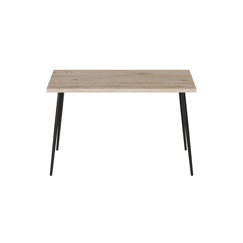 Стіл кухонний Марсель 30 Ferrum-decor 75x120x60 Чорний метал ДСП Дуб Сан-Марино 32 мм (FRD-106740)