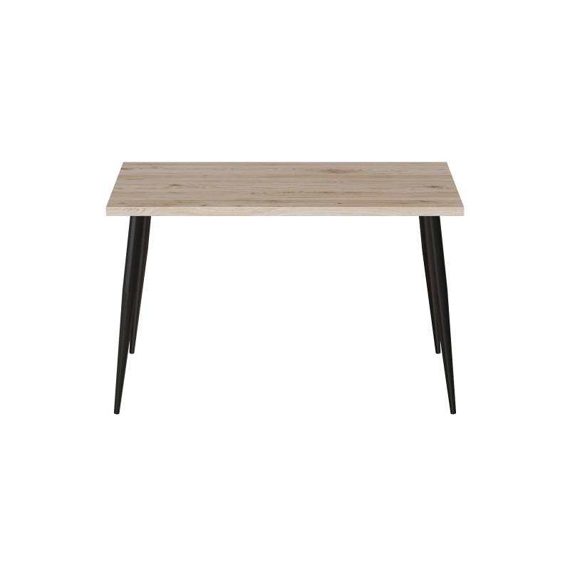 Кухонний стіл Марсель 50 Ferrum-decor 75x120x60 Чорний метал ДСП Дуб Сан-Марино 32 мм (FRD-106700)