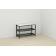 Банкетка универсальная Ferrum-decor Слайм 45x63x26 черный ДСП Белое 16мм (FRD-104070) - фото 4