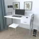 Письменный стол Ferrum-decor Комфорт 75x120x60 Серый металл ДСП Белое 32 мм (FRD-103450) - фото 2