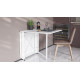 Стіл-книга трансформер Оріон 2 Ferrum-decor 750x1520x730 Білий метал ДСП Біле 16 мм (FRD-104590) - фото 2