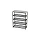 Полка для обуви Слайм 4 Ferrum-decor 820x630x260 Черный металл ДСП Белое 16 мм (FRD-105160) - фото 5