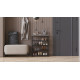 Полка для обуви Слайм 4 Ferrum-decor 820x630x260 Черный металл ДСП Белое 16 мм (FRD-105160) - фото 10