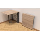 Стіл-книга трансформер Оріон 1 Ferrum-decor 750x810x730 Чорний метал ДСП Дуб Сонома 16 мм (FRD-104600) - фото 3