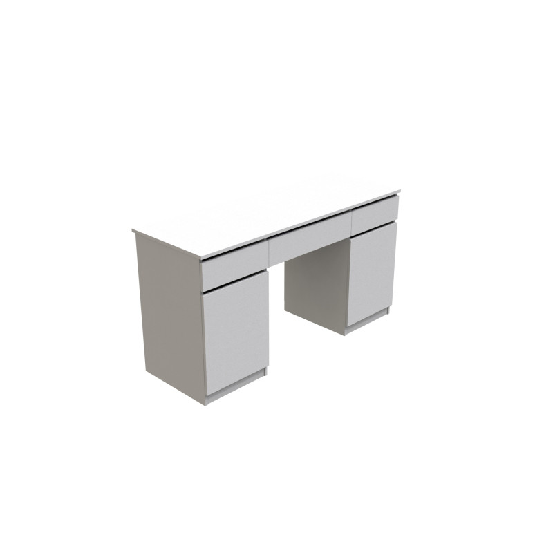 Стол компьютерный Вито 2 Ferrum-decor 750x1400x500 ДСП Белое 16 мм (FRD-104830)