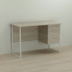 Письменный стол Ferrum-decor Гарри 75x120x70 белый ДСП Дуб Сонома 16мм (FRD-101002) - фото 3